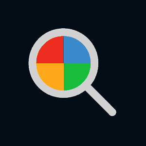 Icono lupa borde claro 300px